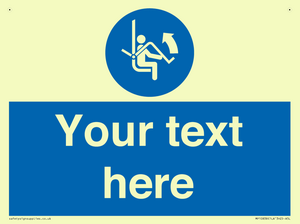 Custom Mandatory: Open safety bar of chairlift